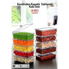 Empressco 10'lu Derin Dondurucu Saklama Kabı, Kapaklı, 1 Lt, Pratik ve Şık Kullanım