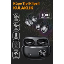 Teknoloji Gelsin Klipsli Bluetooth Kulaklık Kablosuz Anc Enc Çift Mic. LED Gösterge Küpe Kulaklık
