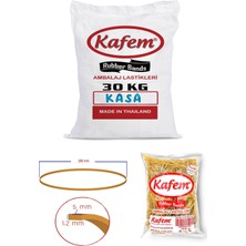 180 x 5 mm Kafem Ambalaj Lastiği 30 Paket x 1000 Gram (Koli)