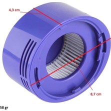 Robotfix Dyson V8 Süpürge Hepa Filtresi  V7 / V8 Dik Uyumlu