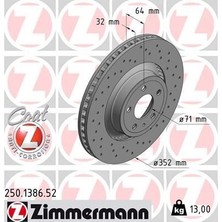 Zimmermann Fren Disk Delikli