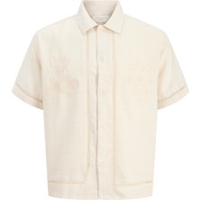 Jack & Jones Erkek Relaxed Fit Resort Yaka Gömlek - Menton