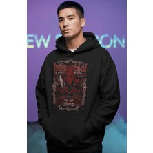 Sevbano Baby Metal Rock Metal Müzik Grubu Ön Baskılı Unisex Oversize Premium Hoodie