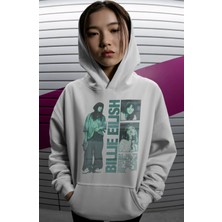 Sevbano Billie Eilish Şarkıcı Sırt Baskılı Unisex Oversize Premium Hoodie