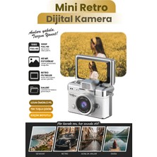 Teknoloji Gelsin Mini Dijital Kamera Anahtarlık Kamera 1080P Ekranlı Flaşlı Selfie Video Vlog Kamerası
