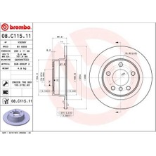 Brembo Fren Dıskı Arka Bmw F20 F21 F22 F23