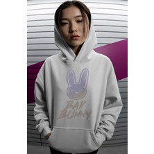 Sevbano Bad Bunny Rapper Şarkıcı Sırt Baskılı Unisex Oversize Premium Hoodie