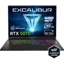 Casper Excalibur G915 Intel Core Ultra Aı 7-356H 16GB 1tb RTX5070 165HZ 16" Freedos Gaming Laptop G915.356H-BF70X-C - Görsel 1
