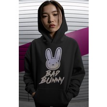 Sevbano Bad Bunny Rapper Şarkıcı Sırt Baskılı Unisex Oversize Premium Hoodie