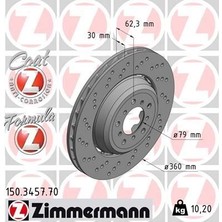 Zimmermann Fren Dıskı On Sol Bmw M3 E90 E92 E93