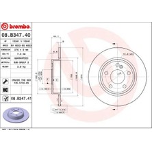 Brembo Fren Dıskı Arka Mercedes W176 W246 C117