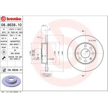 Brembo Ön Fren Aynası Corsa C 1.0-1.2 16V 01>11 240X11X4DL Dolu