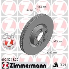 Zimmermann Fren Diski Ön Sağ Cayenne Touareg 3.0 V6 Tdı 0986479B13-DF6696S