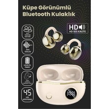 Teknoloji Gelsin Klipsli Bluetooth Kulaklık Kablosuz Anc Enc Çift Mic. LED Gösterge Küpe Kulaklık