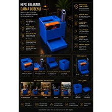 Saf Hobi Premium Masaüstü Organizer | Çekmeceli Kül Tablası ve Aksesuar Düzenleyici