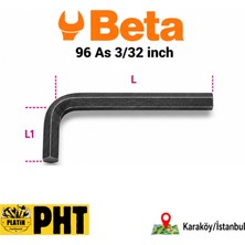 Beta Tools 96 As 3/32 Allen Anahtar Inc