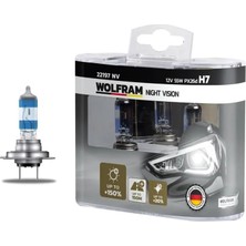 Wolfram Ampul 12V H7 55 PX26D Nıght Vısıon 150 Fazla 20 Beyaz Işık