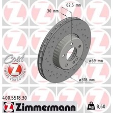 Zimmermann Fren Dıskı On Mercedes C-Class W205 S205 C205 A205