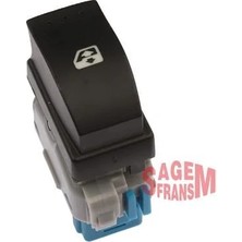 Sagem Cam Açma Düğmesi Kangoo Iıı - Duster - Master Iıı Ön Sağ Mavi Tekli