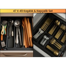 Empressco Şık 47X49 cm 2'li Kaşıklık ve Kepçelik Seti, Kullanım Kolaylığı Sağlar