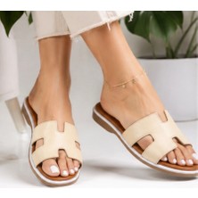 N Napa Shoe NP.1202.BEJ Deri Terlik