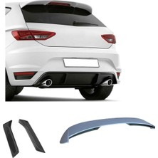 X Power Tuning Seat Leon 2013.2017 Plastik Parlak Siyah Boyalı Spoiler-Spoiler Çıta