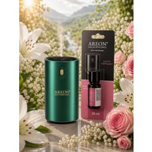 Areon Aromatik Difüzör Yeşil (Klasik Metal) + Lily Of The Valley