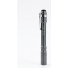Gaman GP-206 Kalem Tipi LED Mini El Feneri – Taşınabilir Metal Gövde Penlight Açma-Kapama Düğmeli Doktor-Teknisyen