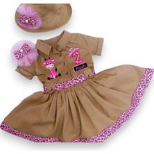 Mum Design Gifts Pembe Safari Kostümü Elbise