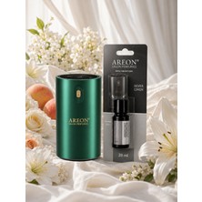 Areon Aromatik Difüzör Yeşil (Klasik Metal) + Silver Linen