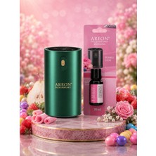 Areon Aromatik Difüzör Yeşil (Klasik Metal) + Bubble Gum