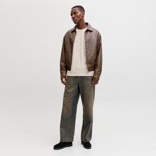 Jack & Jones Erkek Gögüs Baskili Bisiklet Yaka Tisört - Archive