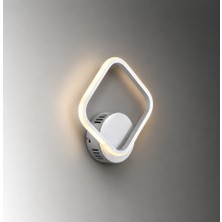 TT405-1-BY Tt Aydınlatma Mat Beyaz Tekli Kare LED Aplik
