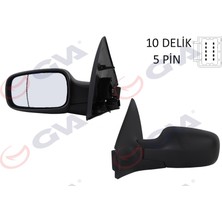 GVA Mixdepo Diş Dikiz Aynasi Sol Megane 02 Elektrikli Isitmali Asferik 5 Fiş VM-138EHAL