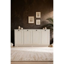 Sarmobi Mira Konsol 160X80X44 cm Bej Aytaşı Suntalam Malzeme ile Country Tasarım
