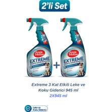 Simple Solution Extreme 3 Kat Etkili Leke ve Koku Giderici 2X945 ml