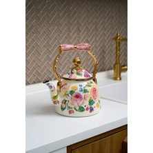 Miss Betty Rose Deluxe Emaye Kettle Demlik