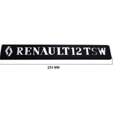PINUKS TW6610046 Renault Yazı Renault 12 Tsw (Siyah Zemin Krom)