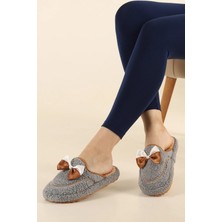 Walkenzo 4118 Fiyonklu Kadın Günlük Ev Halı Misafir Terliği