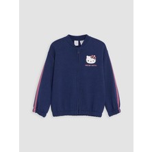 Lc Waikiki Yeni Sezon Hello Kitty Baskılı Kız Çocuk Soft Touch Fermuarlı Sweatshirt