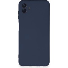 DS LLC Samsung Galaxy A04 Kılıf Nano Içi Kadife Silikon - Lacivert
