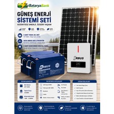BataryaBank Tv, Buzdolabı, Modem ve Aydınlatma Çalıştıran 4kw Güneş Enerji Sistemi 2X150AH Jel Akü