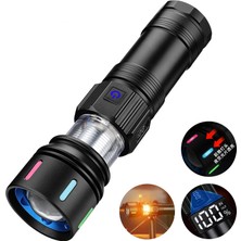 Gaman Şarjlı Kamp Feneri / Dijital Ekranlı Güç Göstergeli - 9 Mod Powerbank Özellikli, Şarj Kablolu, Taşıma Çantalı (Tripod Takılabilir)