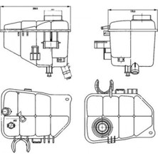 Mahle Mixdepo Radyator Yedek Su Deposu Mercedes W203 CL203 S203 C209 A209