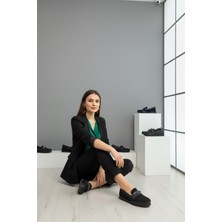 Walkenzo 4942 Kadın Ortopedik Rahat Taban Babet Ayakkabı