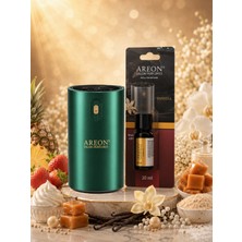 Areon Aromatik Difüzör Yeşil (Klasik Metal) + Vanilla