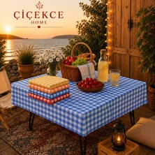 ÇİÇEKCE HOME Pötikare Desen 1 Adet Çok Amaçlı Sofra Bezi - Piknik Örtüsü - Masa Örtüsü 80X80CM