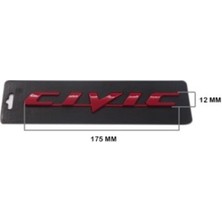 PINUKS TW3110024 Honda Yazı Cıvıc  (Kırmızı) 2007-2012