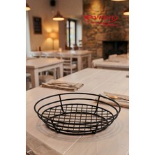 EVREN MUTFAK Oval Sunum Sepeti 25X18 Cm, Horeca Burger Patates Kızartma Ekmek Oval Sunum Sepeti 25X18CM