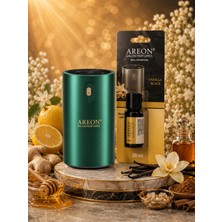 Areon Aromatik Difüzör Yeşil (Klasik Metal) + Vanilla Black